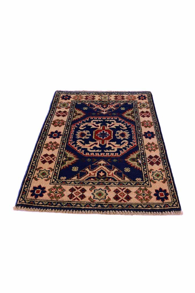 2' x 3' 1 Hand Knotted Kazak Rug