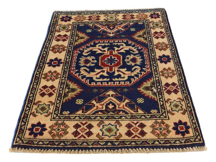 Detail image of 2' x 3' 1 Hand Knotted Kazak Rug