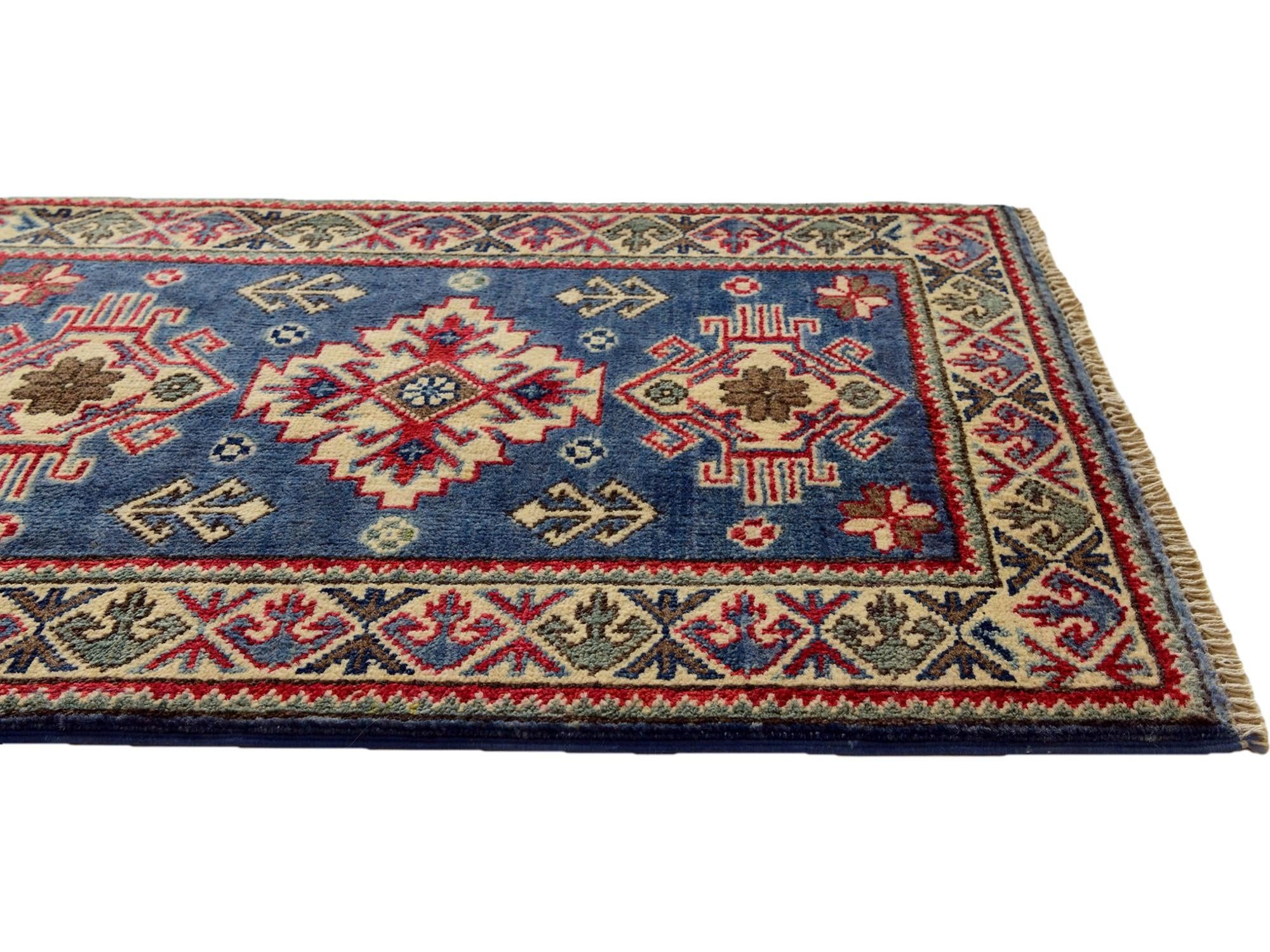2' x 2' 11 Hand Knotted Kazak Rug