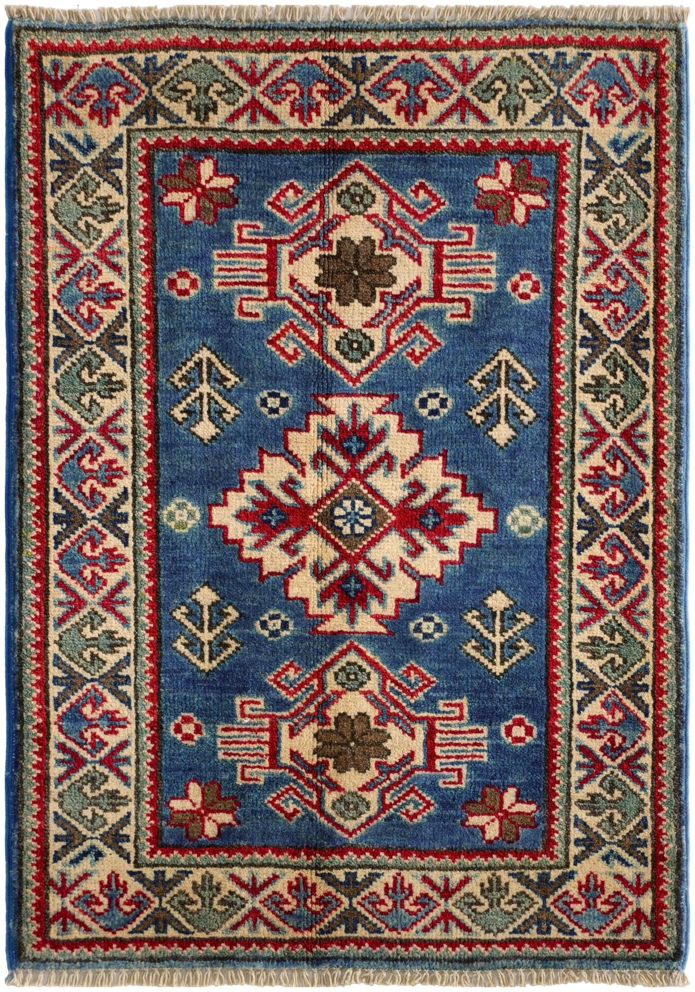 2' x 2' 11 Hand Knotted Kazak Rug
