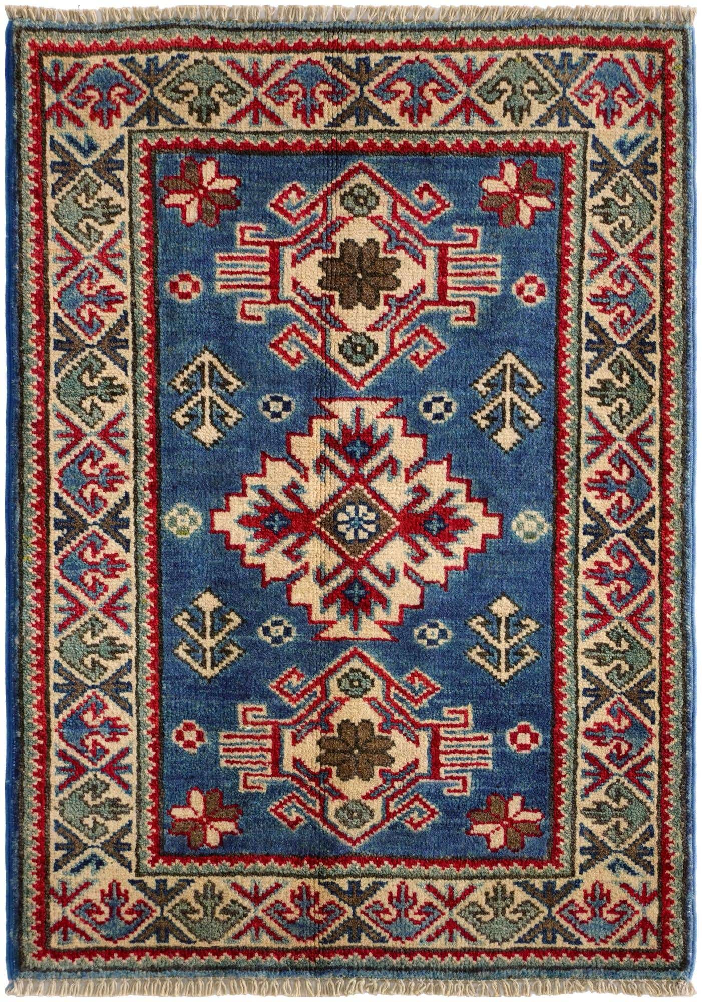 2' x 2' 11 Hand Knotted Kazak Rug