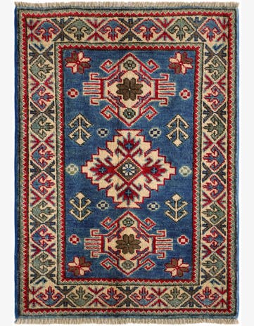 2' x 2' 11 Hand Knotted Kazak Rug