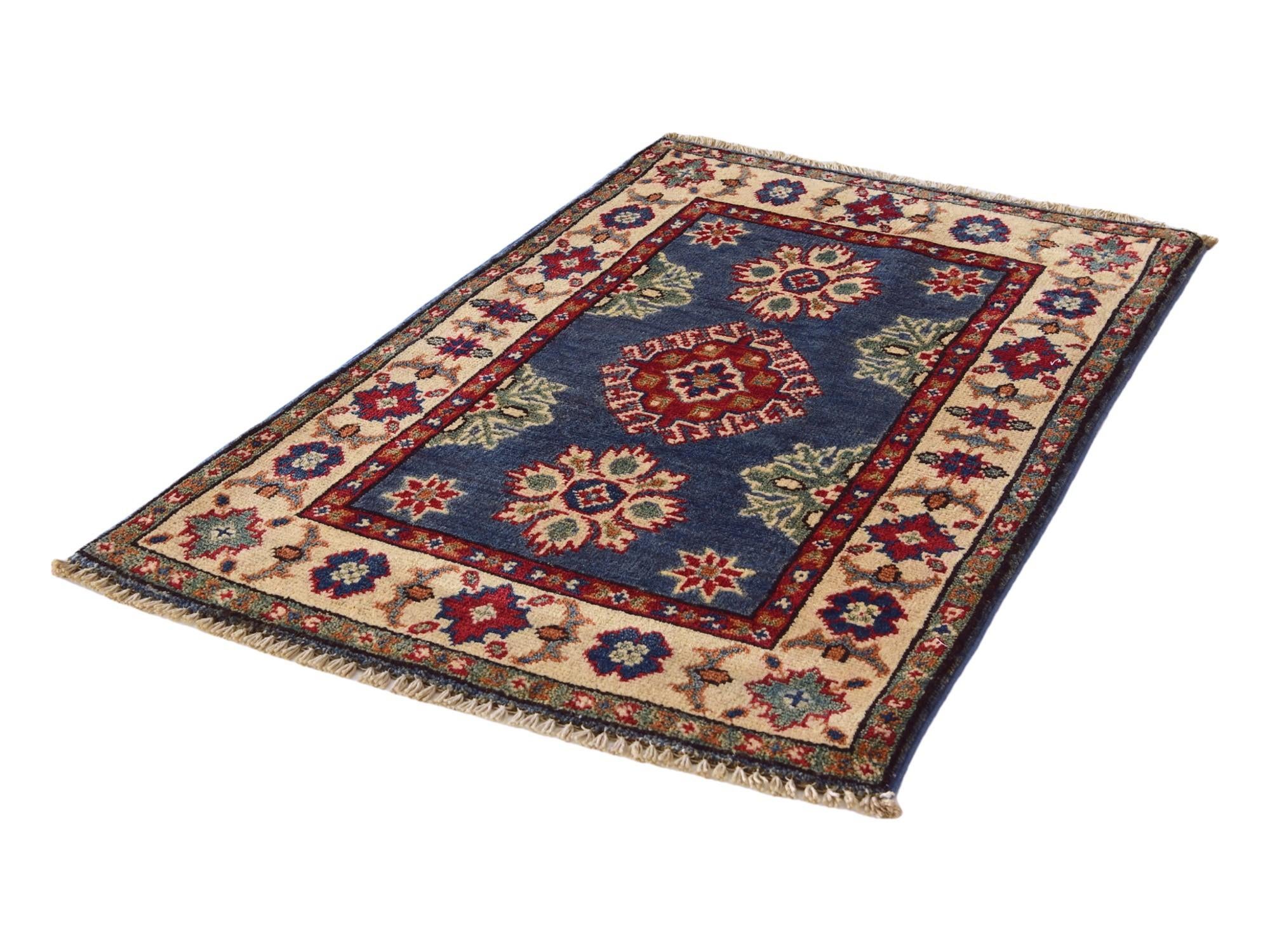 2' x 3' 3 Hand Knotted Kazak Rug