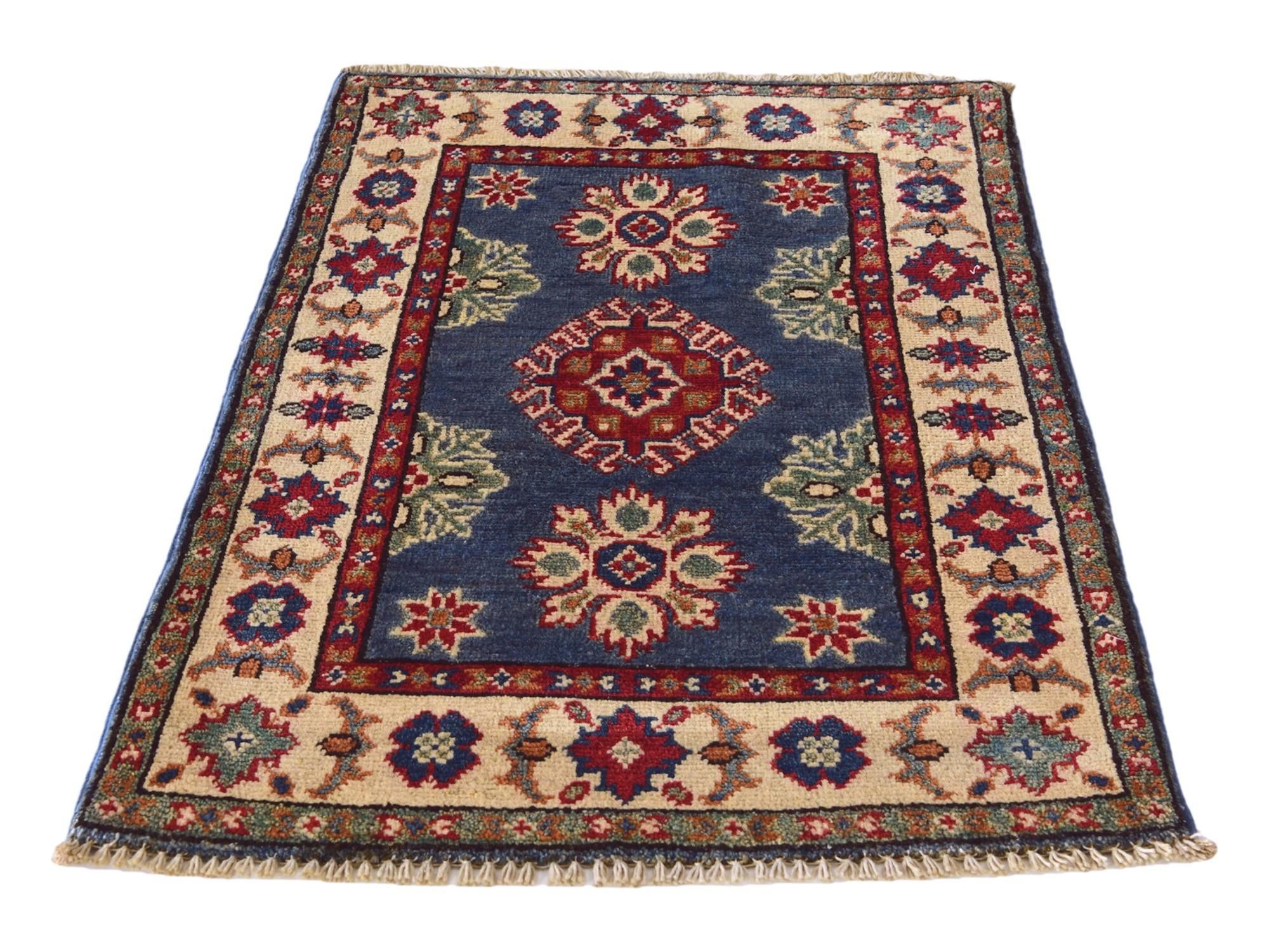 2' x 3' 3 Hand Knotted Kazak Rug