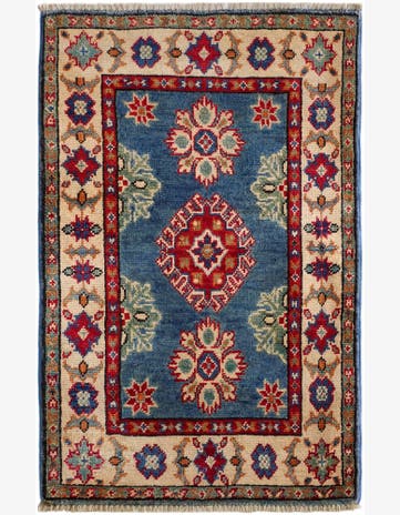 2' x 3' 3 Hand Knotted Kazak Rug