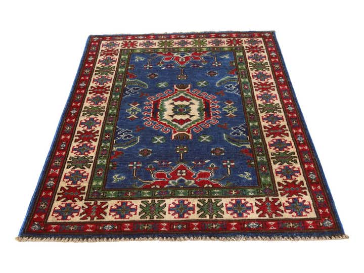 2' 9 x 4' 4 Hand Knotted Kazak Rug