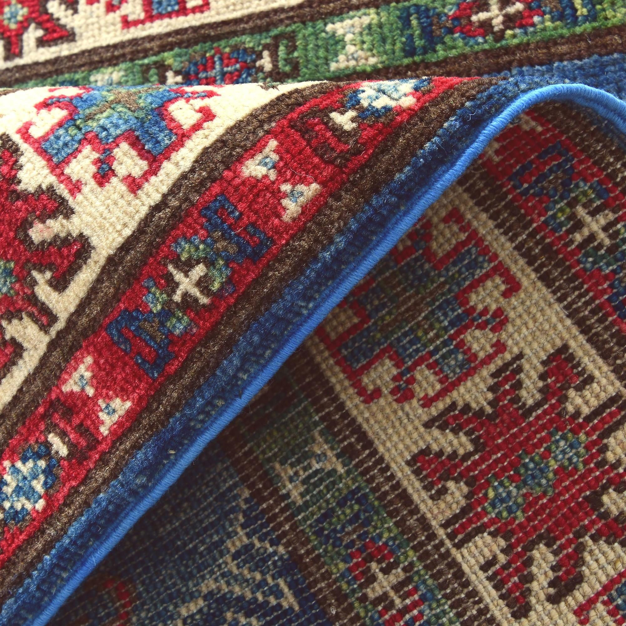 2' 9 x 4' 4 Hand Knotted Kazak Rug