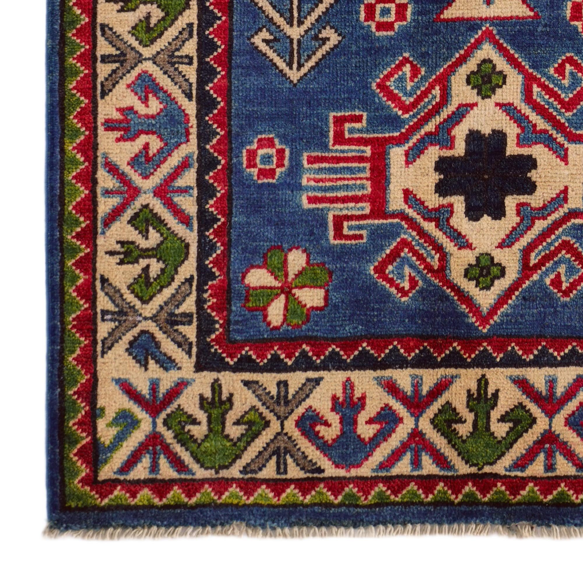 2' 9 x 4' 1 Hand Knotted Kazak Rug