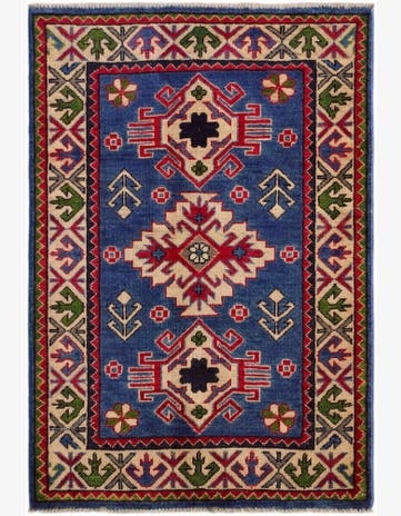 2' 9 x 4' 1 Hand Knotted Kazak Rug