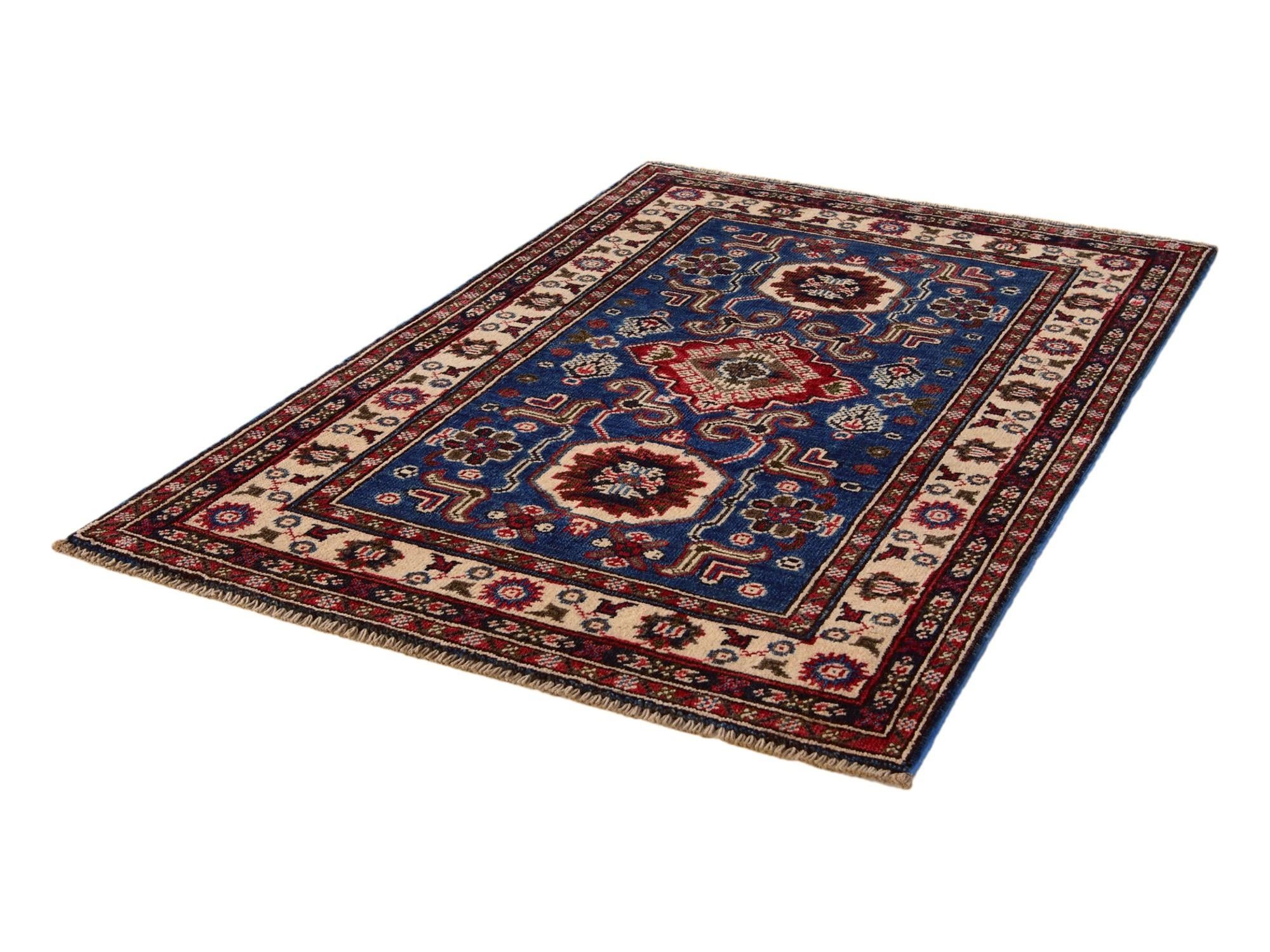 2' 7 x 4' Hand Knotted Kazak Rug