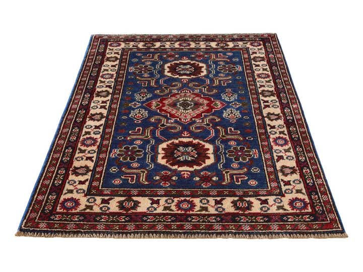 2' 7 x 4' Hand Knotted Kazak Rug