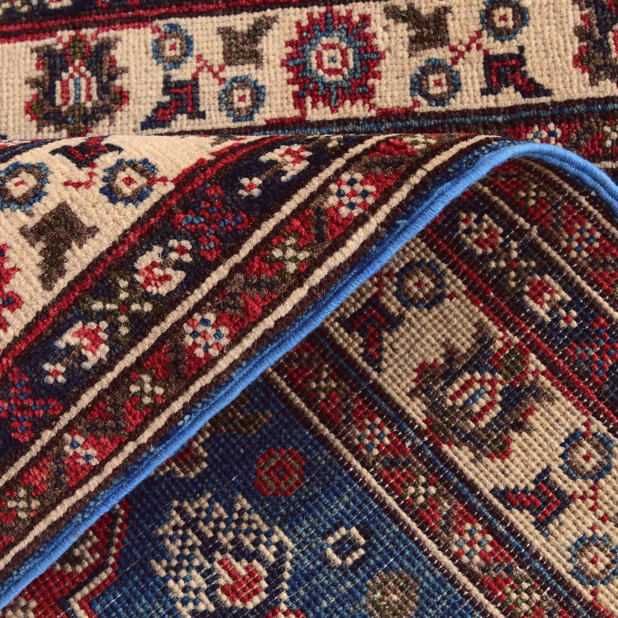 2' 7 x 4' Hand Knotted Kazak Rug
