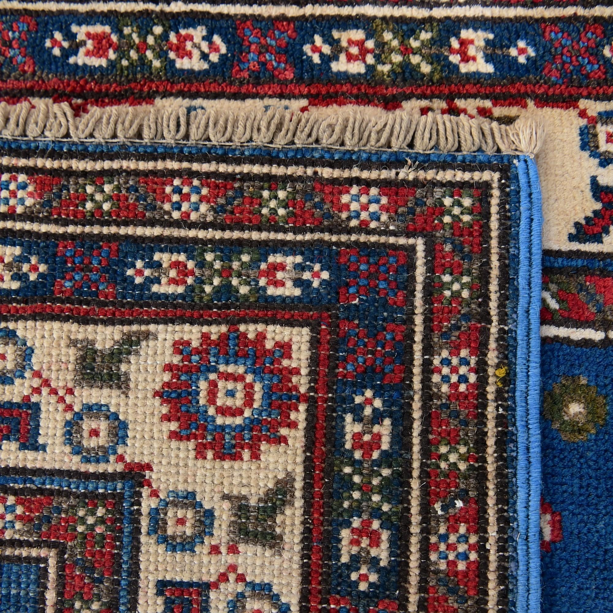 Detail image 12 of 12: 2' 7 x 4' Hand Knotted Kazak Rug