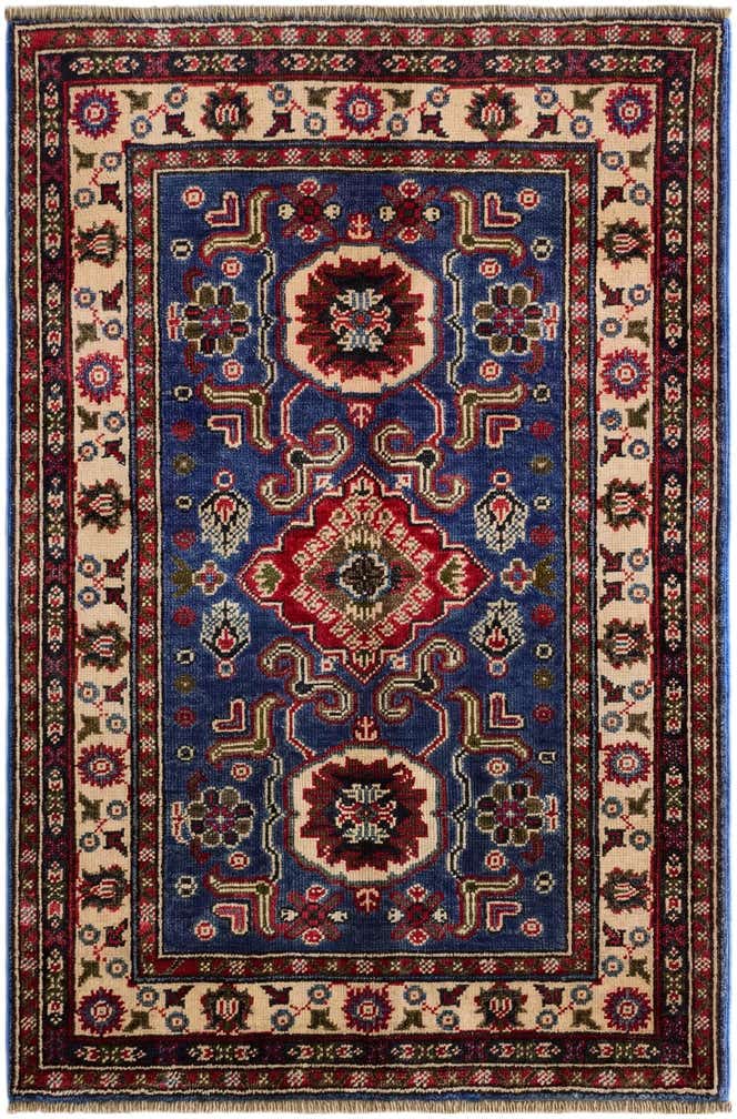 2' 7 x 4' Hand Knotted Kazak Rug