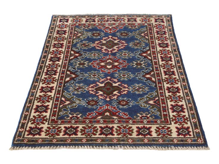 Detail image of 2' 7 x 4' 1 Hand Knotted Kazak Rug