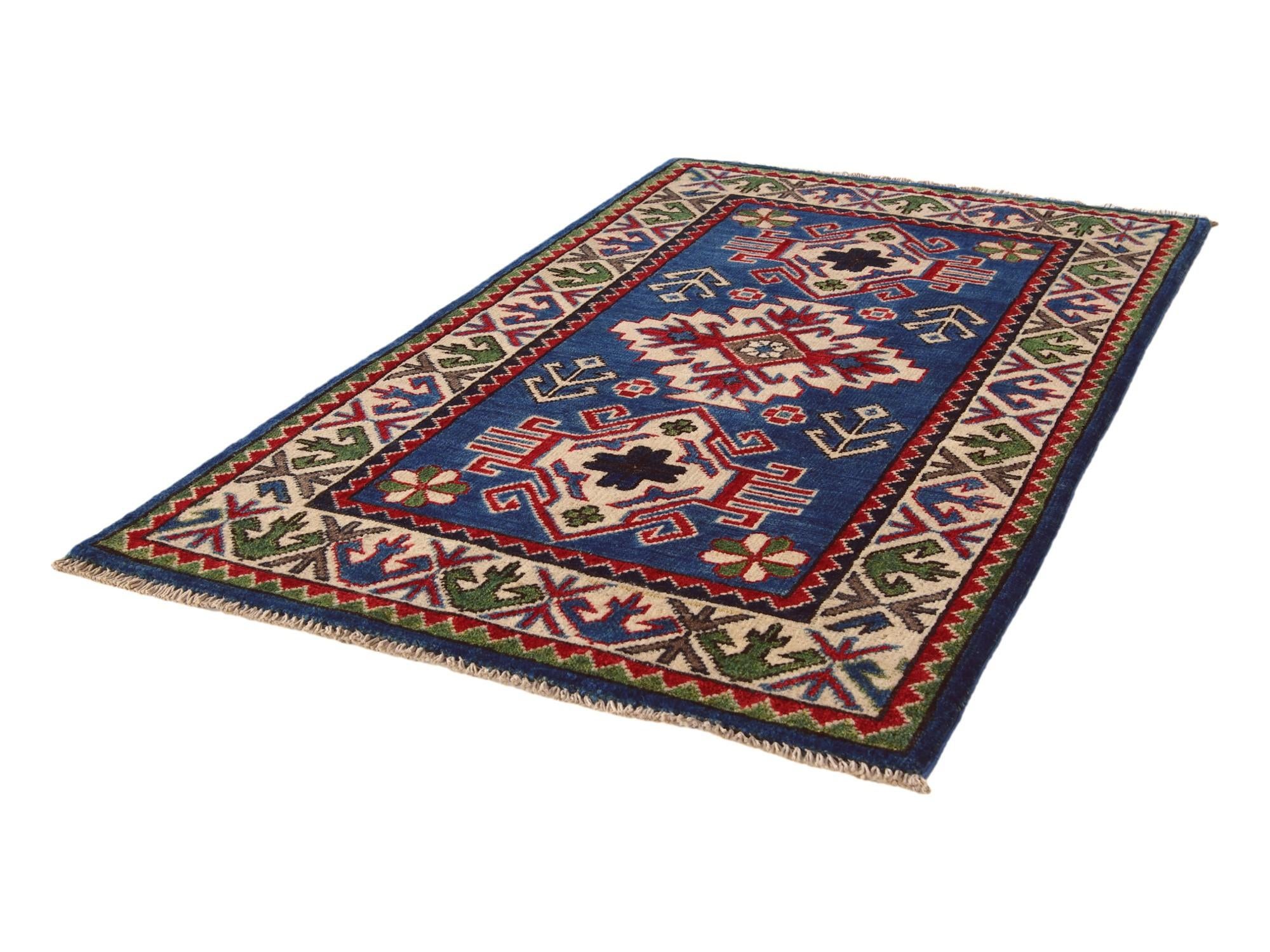 2' 6 x 4' 4 Hand Knotted Kazak Rug