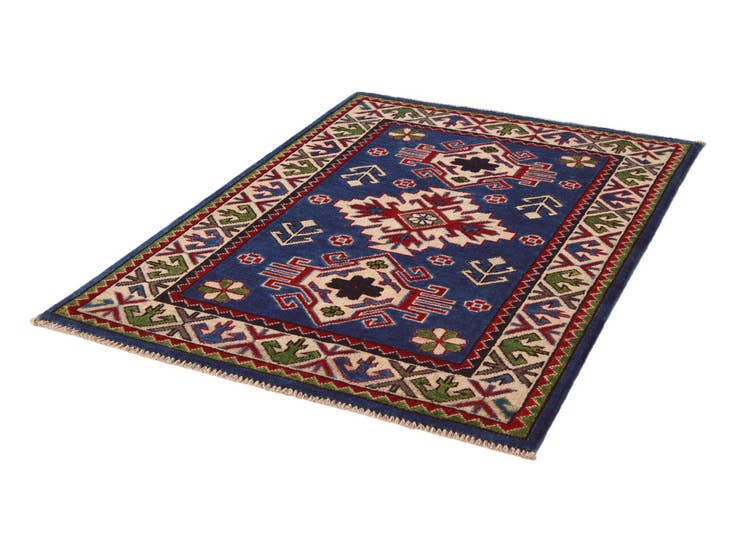 Detail image of 2' 9 x 4' Hand Knotted Kazak Rug