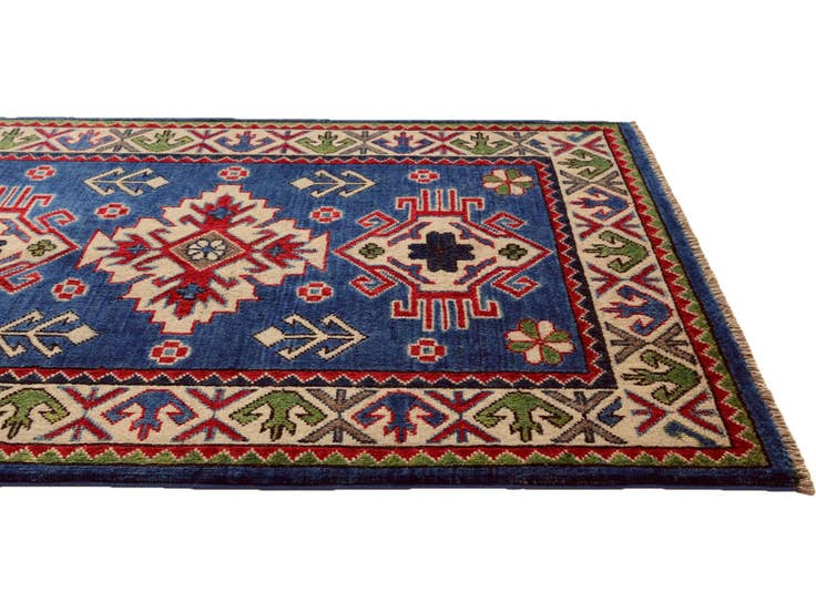 Detail image of 2' 9 x 4' Hand Knotted Kazak Rug
