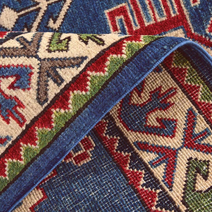 Detail image of 2' 9 x 4' Hand Knotted Kazak Rug