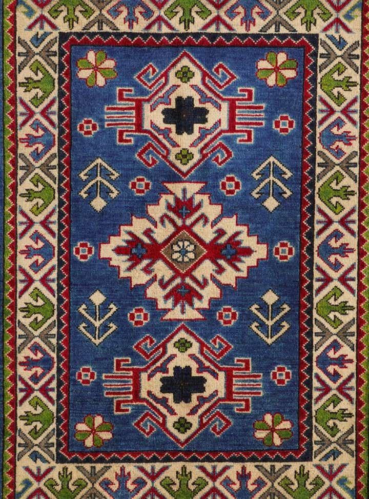 2' 9 x 4' Hand Knotted Kazak Rug