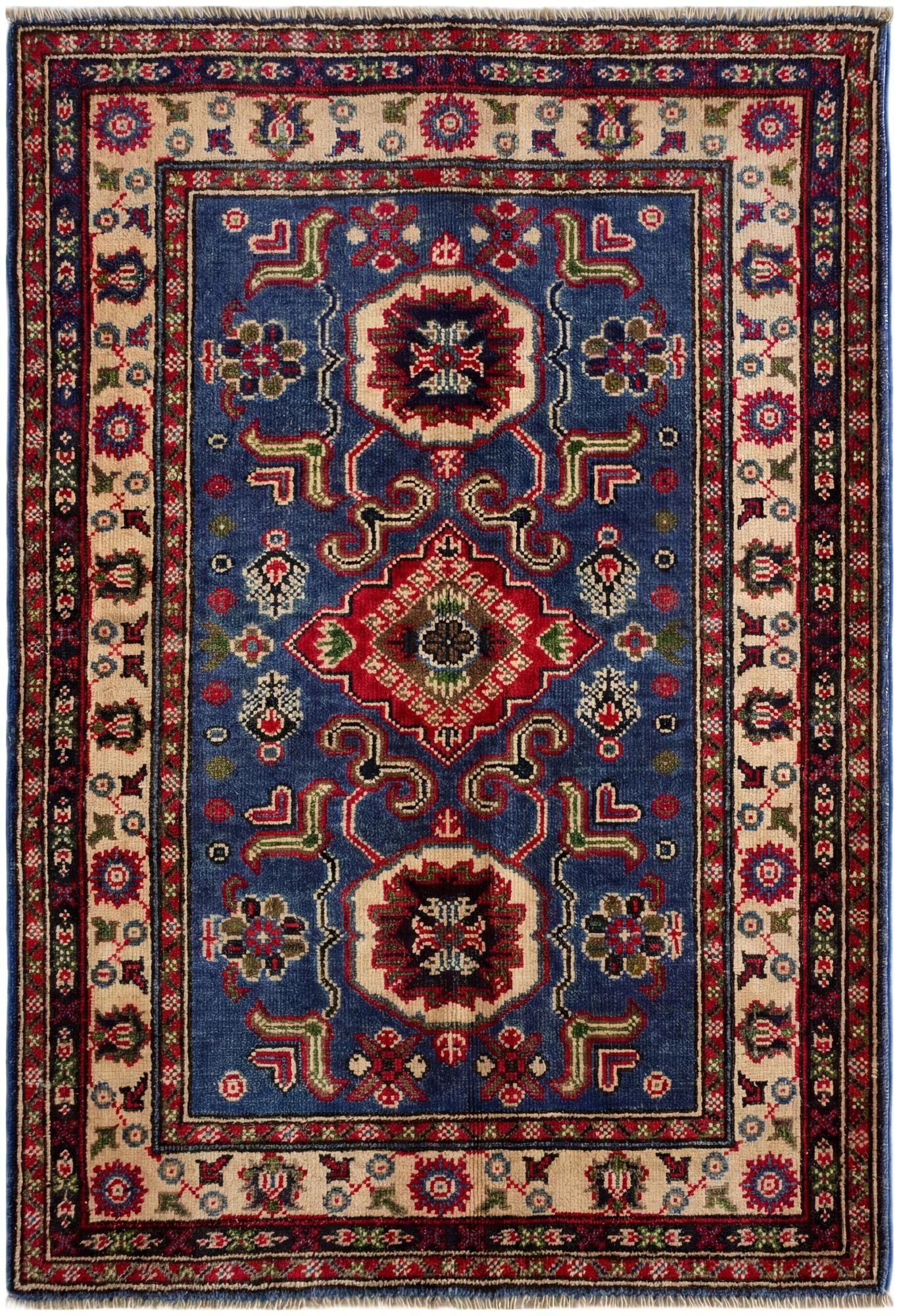 2' 9 x 4' 1 Hand Knotted Kazak Rug