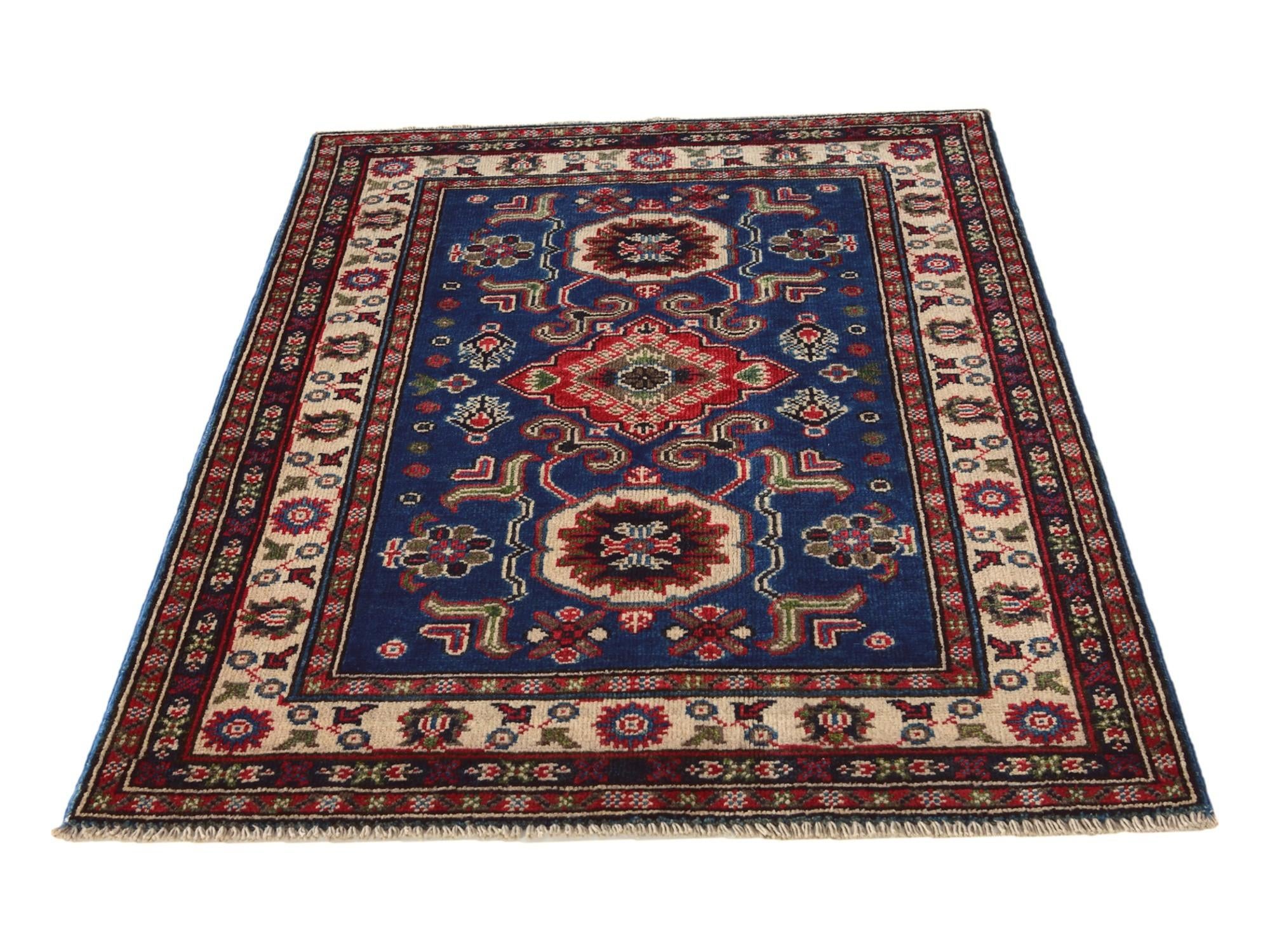 2' 9 x 4' 2 Hand Knotted Kazak Rug