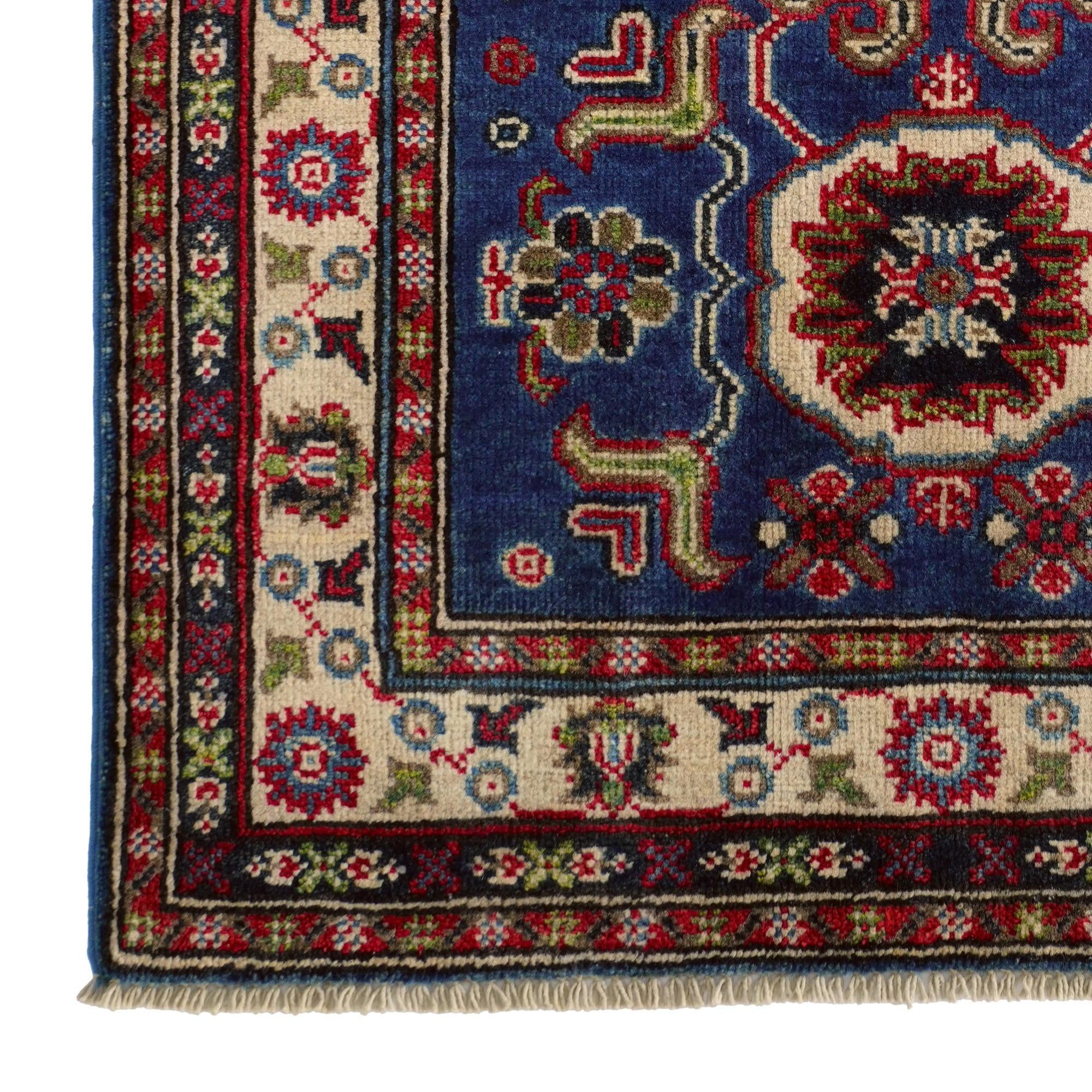 2' 9 x 4' 2 Hand Knotted Kazak Rug