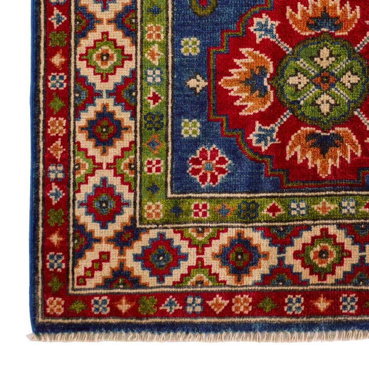Detail image of 2' 8 x 4' 2 Hand Knotted Kazak Rug