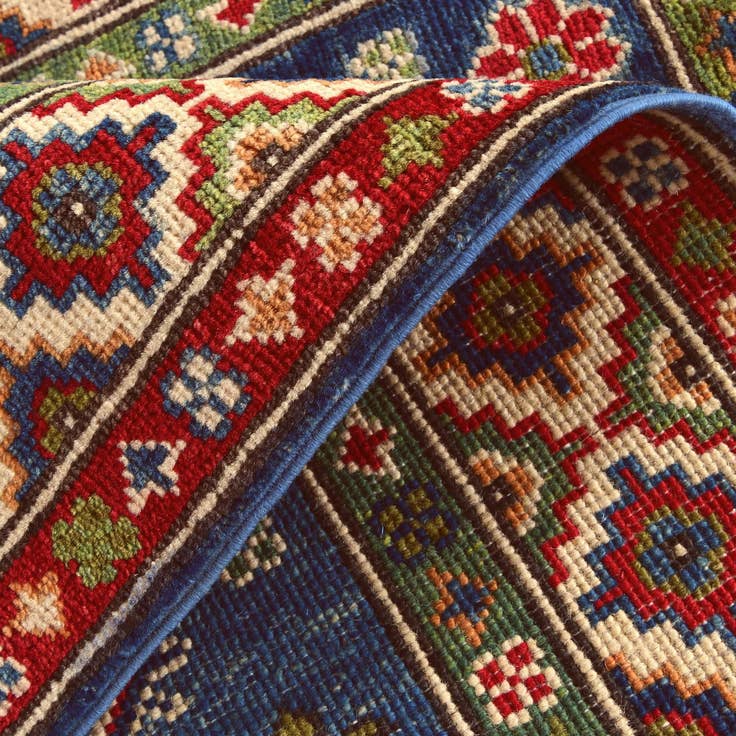 Detail image of 2' 8 x 4' 2 Hand Knotted Kazak Rug