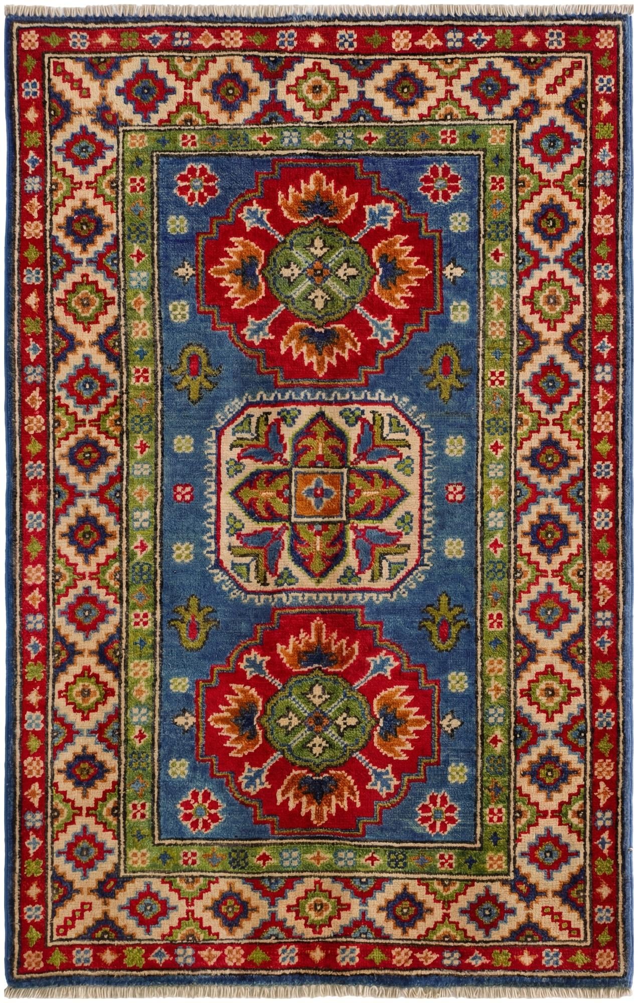 2' 7 x 4' 2 Hand Knotted Kazak Rug