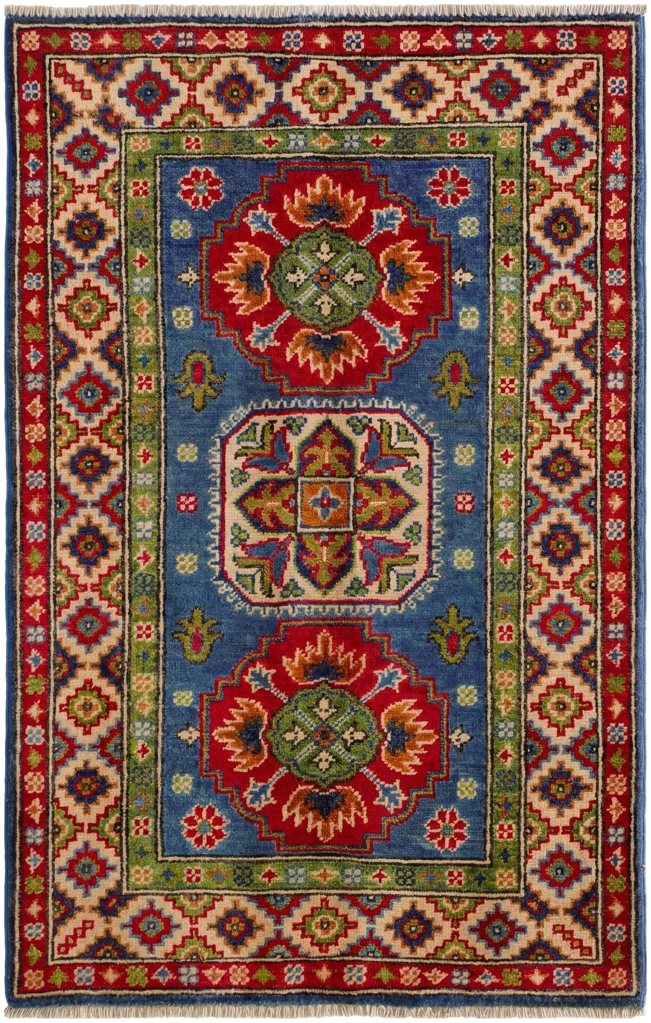 2' 7 x 4' 2 Hand Knotted Kazak Rug