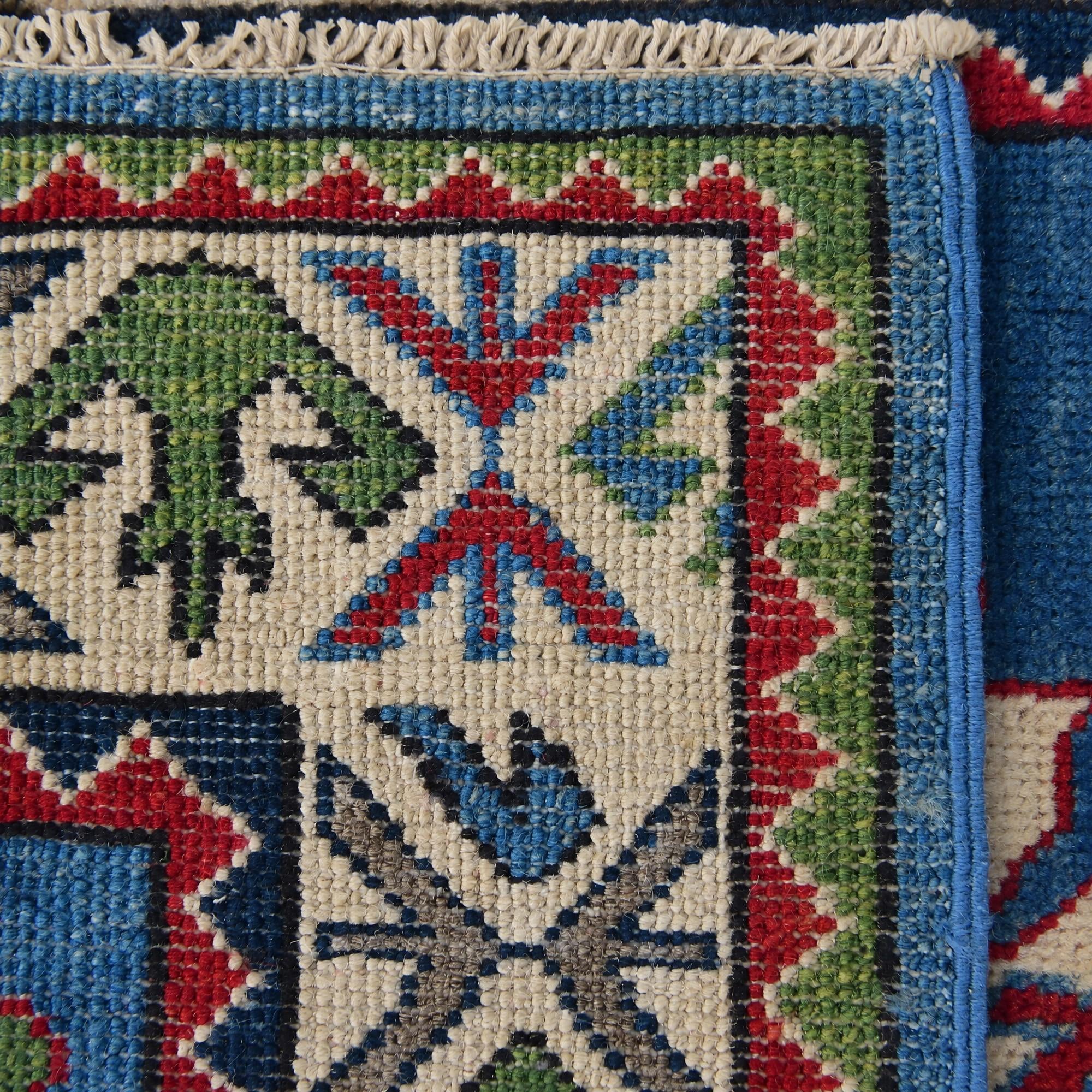 85cm x 125cm Hand Knotted Kazak Rug