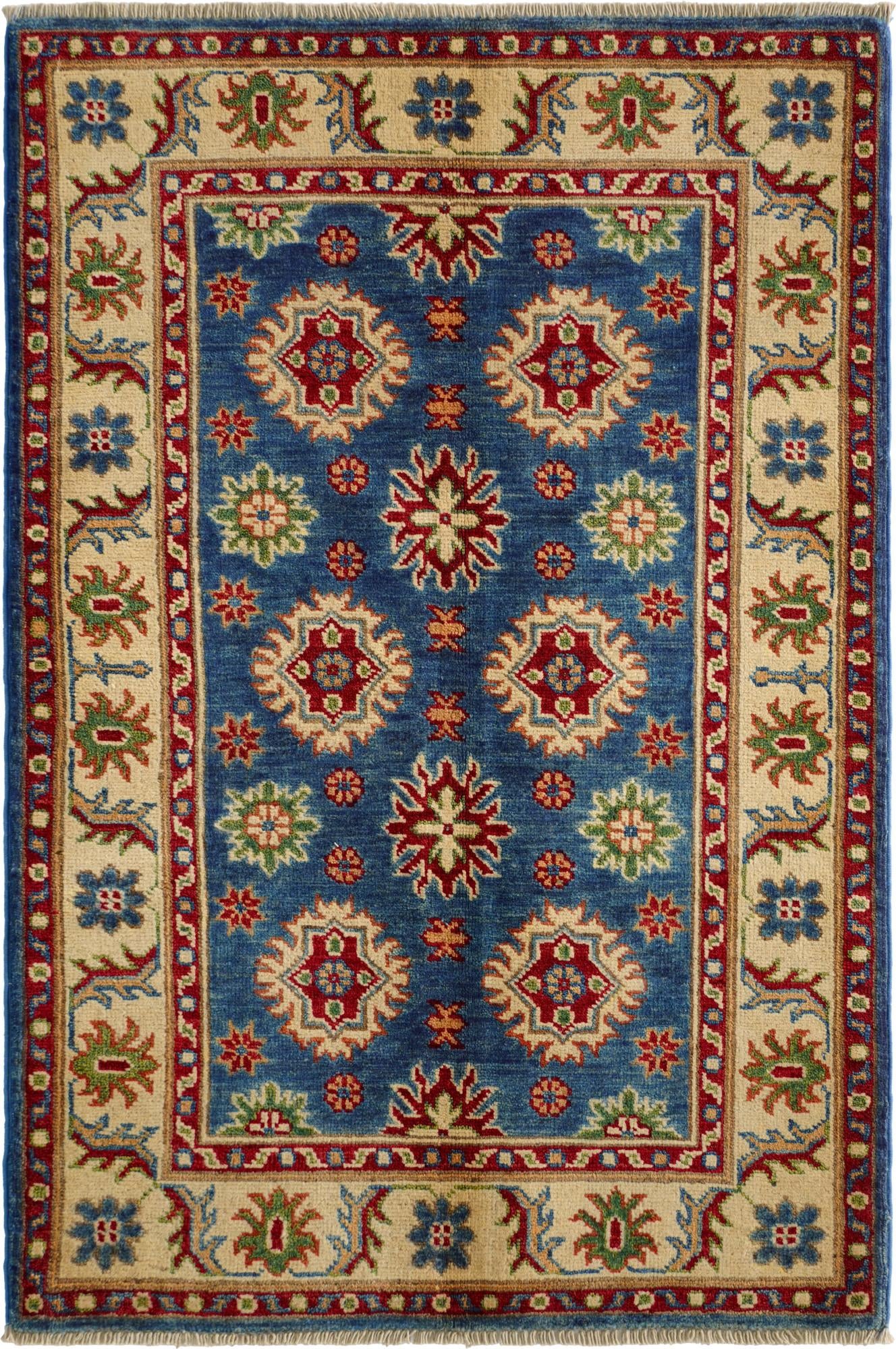 2' 8 x 4' Hand Knotted Kazak Rug