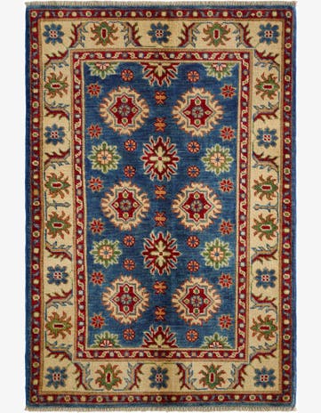 2' 8 x 4' Hand Knotted Kazak Rug