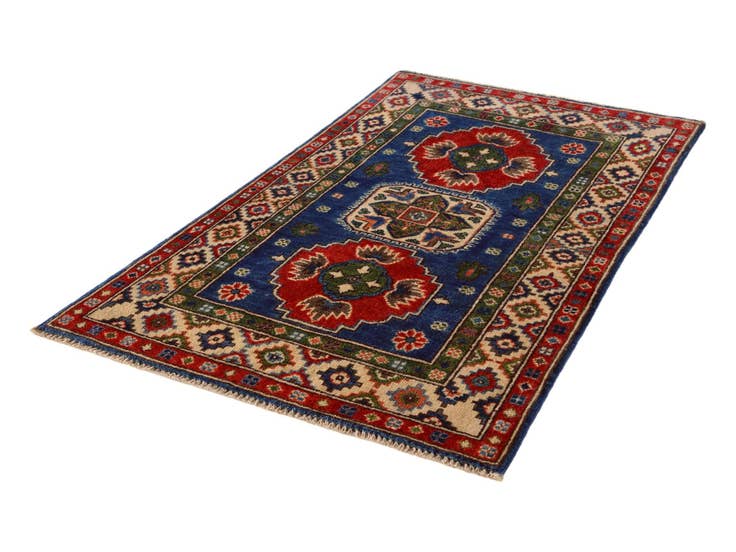 Detail image of 2' 6 x 4' 2 Hand Knotted Kazak Rug