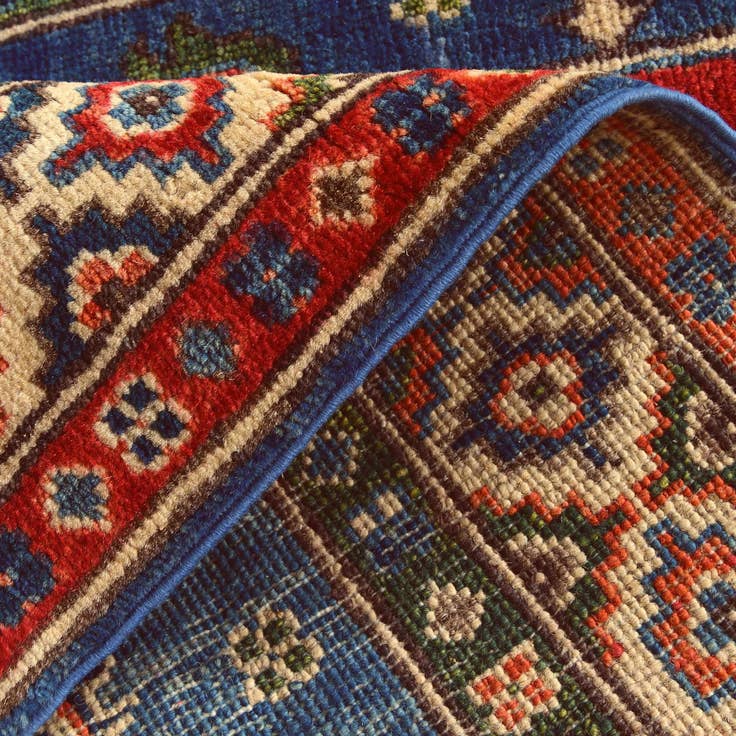 Detail image of 2' 6 x 4' 2 Hand Knotted Kazak Rug