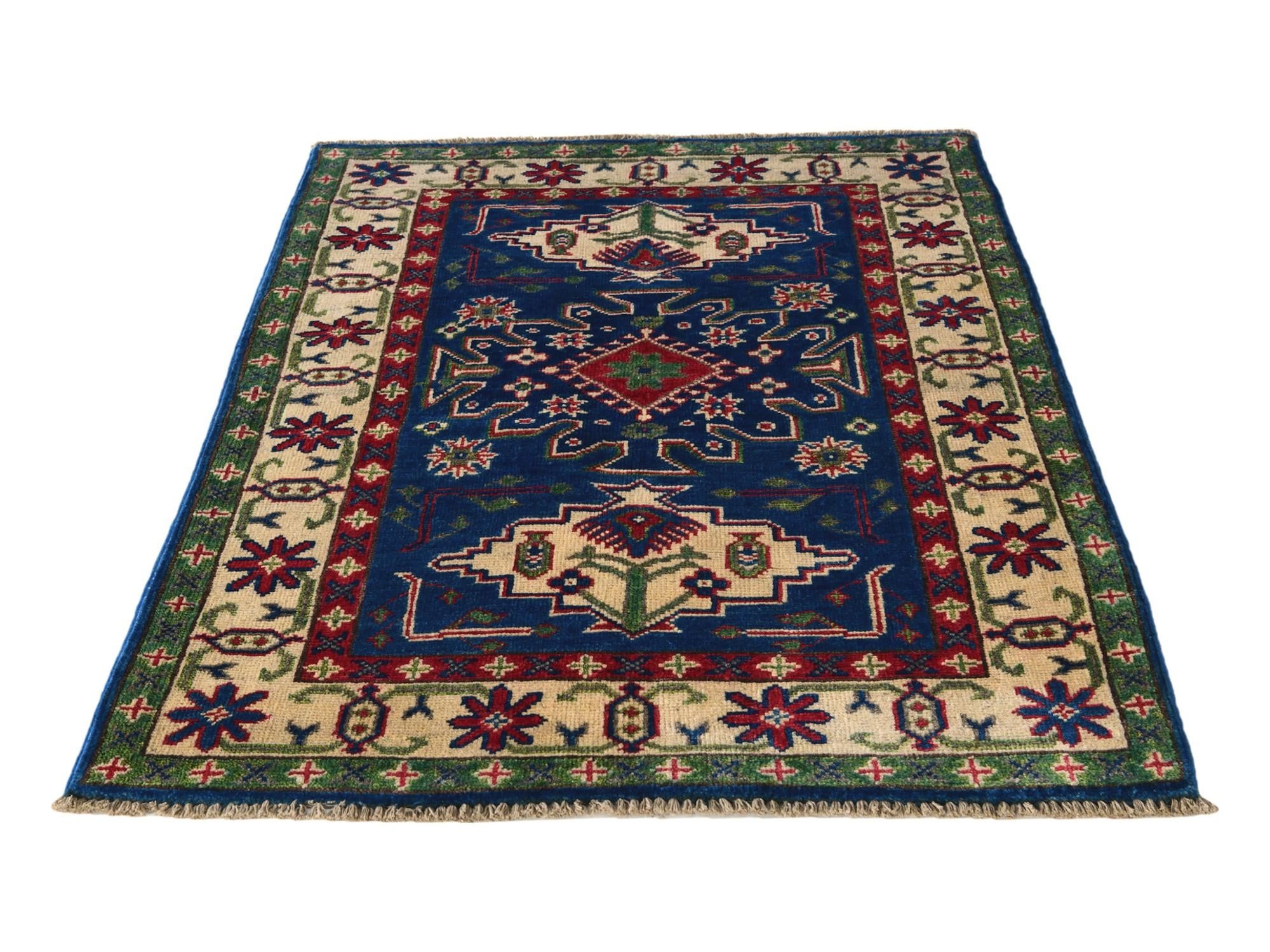 2' 9 x 3' 11 Hand Knotted Kazak Rug