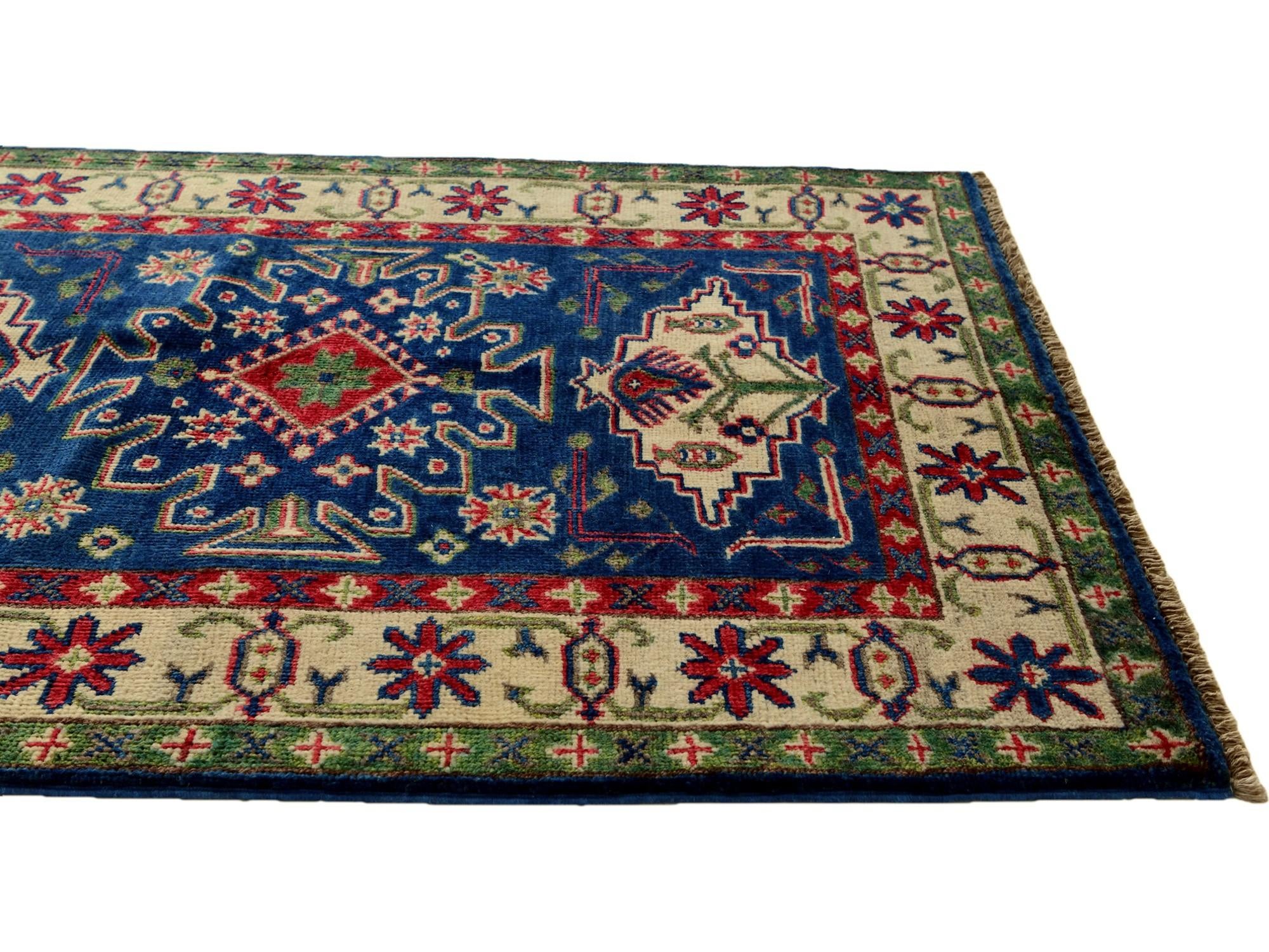 2' 9 x 3' 11 Hand Knotted Kazak Rug
