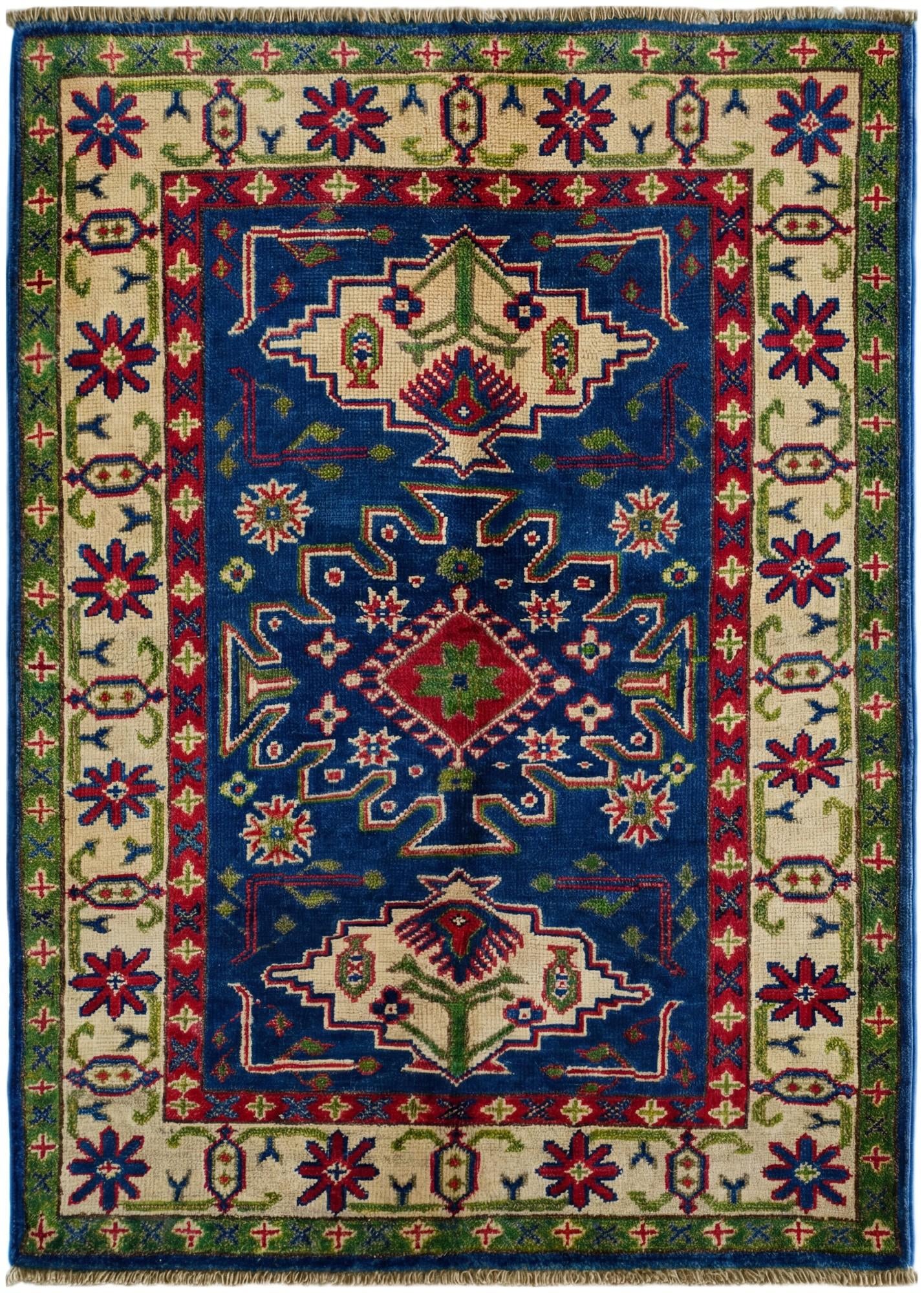 2' 9 x 3' 11 Hand Knotted Kazak Rug