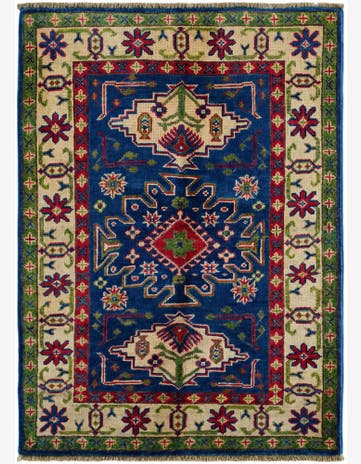 2' 9 x 3' 11 Hand Knotted Kazak Rug