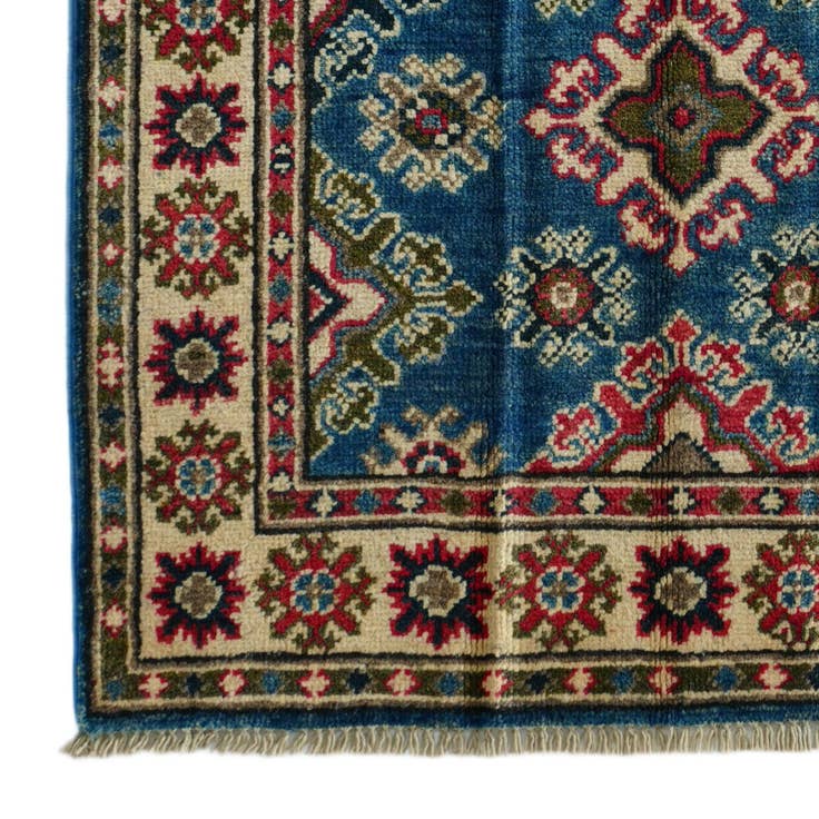 Detail image of 2' 6 x 3' 11 Hand Knotted Kazak Rug