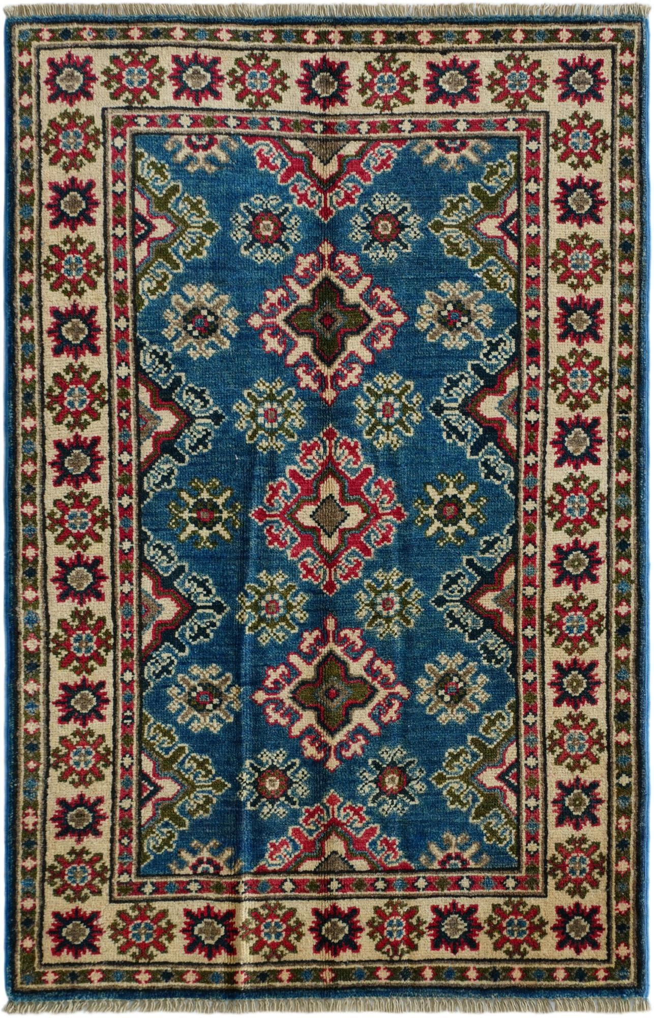 2' 6 x 3' 11 Hand Knotted Kazak Rug