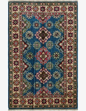 2' 6 x 3' 11 Hand Knotted Kazak Rug