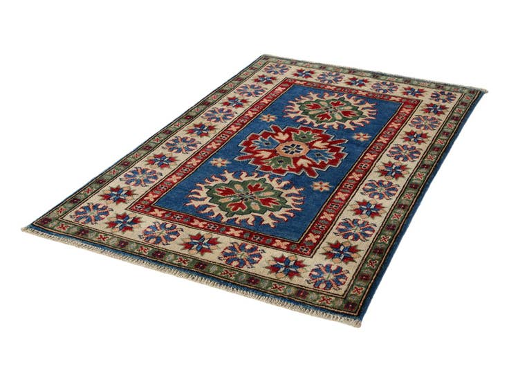 Detail image of 2' 7 x 4' 1 Hand Knotted Kazak Rug