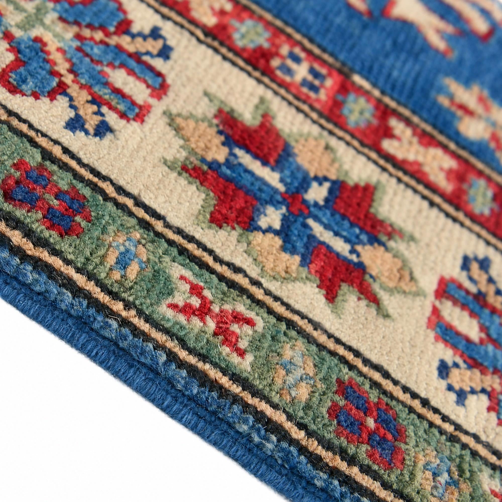 80cm x 125cm Hand Knotted Kazak Rug
