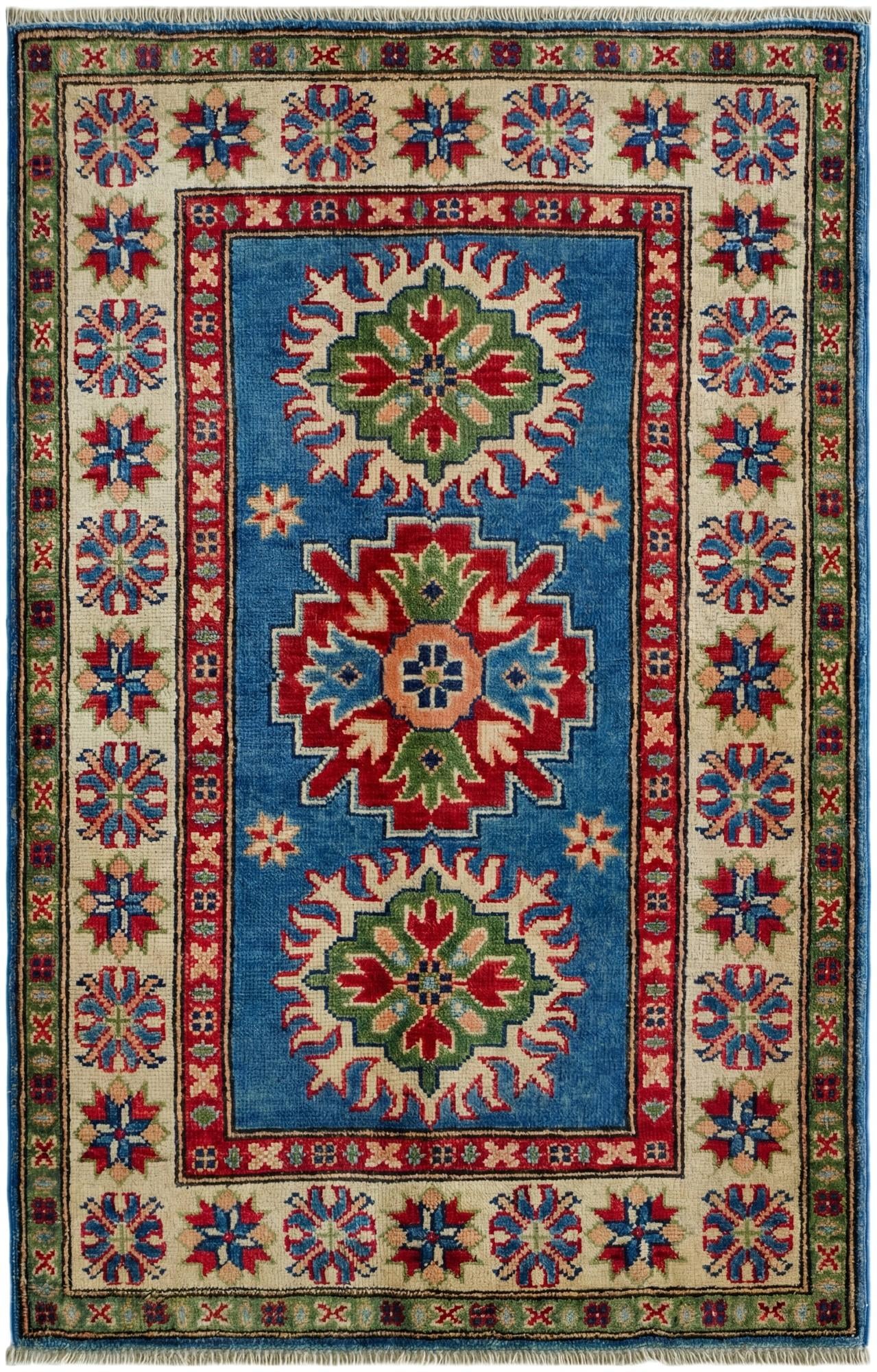 2' 7 x 4' 1 Hand Knotted Kazak Rug