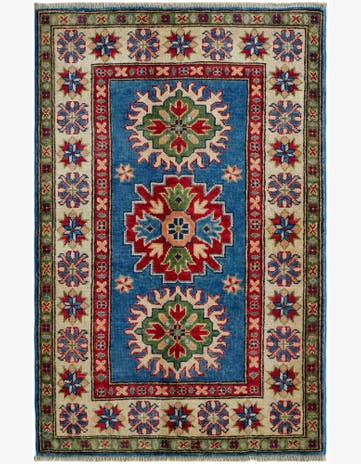 2' 7 x 4' 1 Hand Knotted Kazak Rug