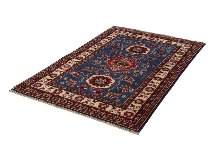 Detail image of 2' 8 x 4' Hand Knotted Kazak Rug