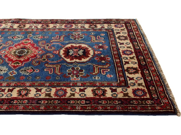 Detail image of 2' 8 x 4' Hand Knotted Kazak Rug