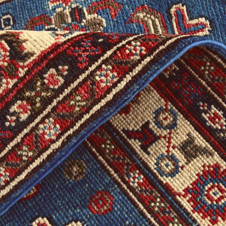 Detail image of 2' 8 x 4' Hand Knotted Kazak Rug